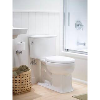 KOHLER Archer Comfort Height 2-Piece 1.28 GPF Single Flush Elongated Toilet with AquaPiston Flushing Technology in White K-3551-0