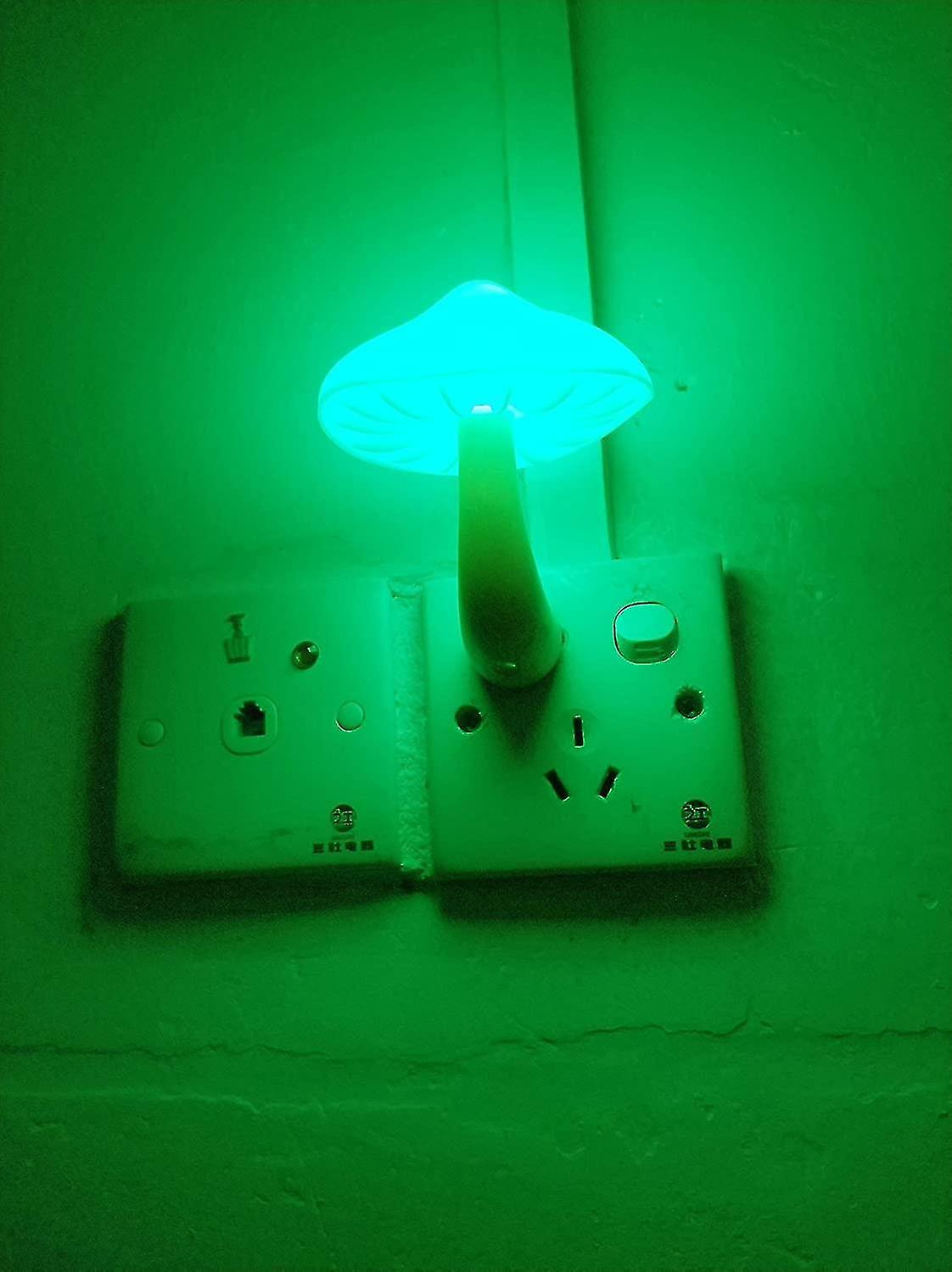 Liangnv 2pack Sensor Led Night Light Plug In Lamp 7 Color Changing Mushroom Light Cute Night Lights