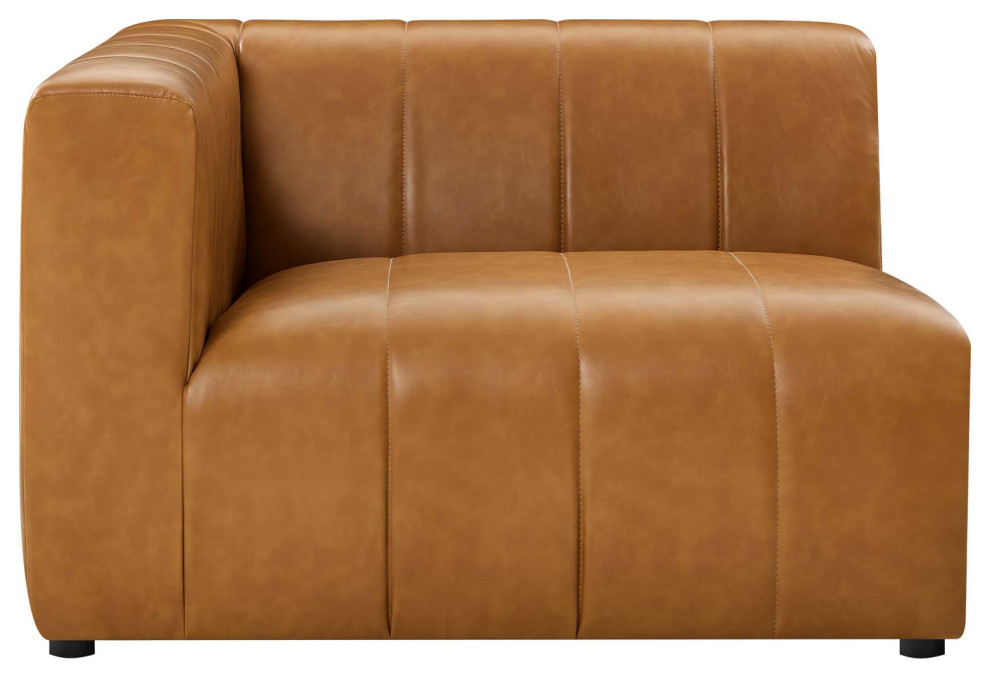 Bartlett Vegan Leather Left Arm Chair   Contemporary   Armchairs And Accent Chairs   by GwG Outlet  Houzz