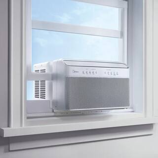 Midea 10000 BTU U-Shaped Inverter Window Air Conditioner WiFi 9X Quieter ENERGY STAR Most Efficient Over 35% Savings White MAW10V1QWT