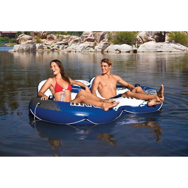 Intex River Run 2 Person Inflatable Tube Raft Float With Cooler For Pool amp Lake