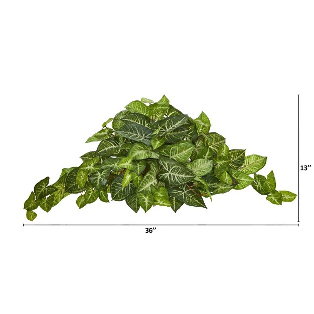 Nearly Natural 36 in Nephthytis Artificial Ledge Plant