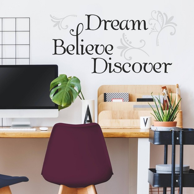 Dream Believe Discover Peel And Stick Wall Decal Roommates