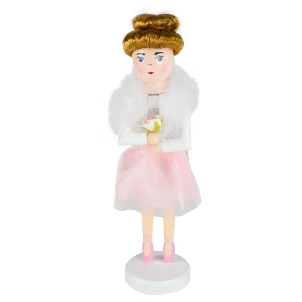 14 Pink Wooden Christmas Nutcracker Ballerina