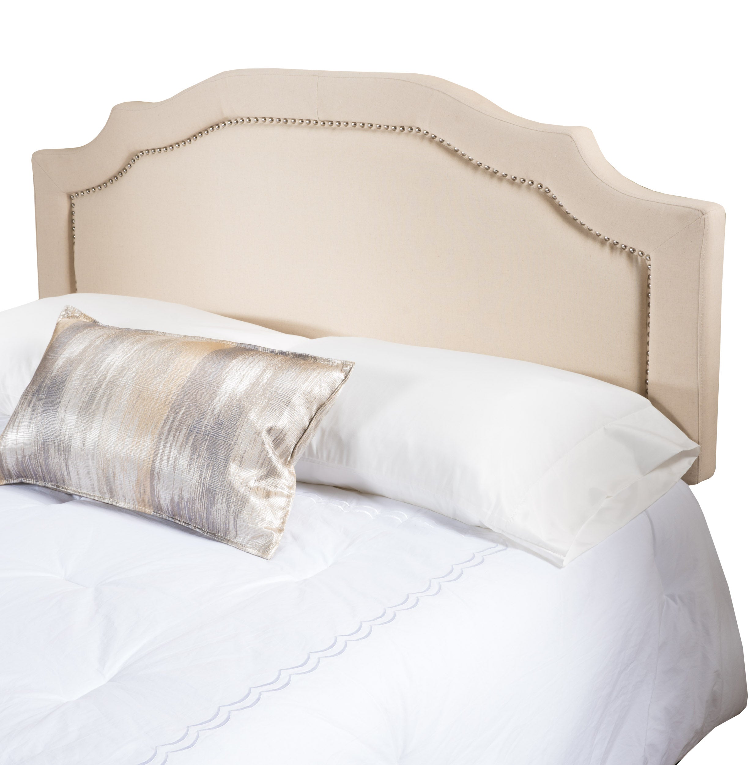 Kiera Cream Fabric Queen/ Full Headboard