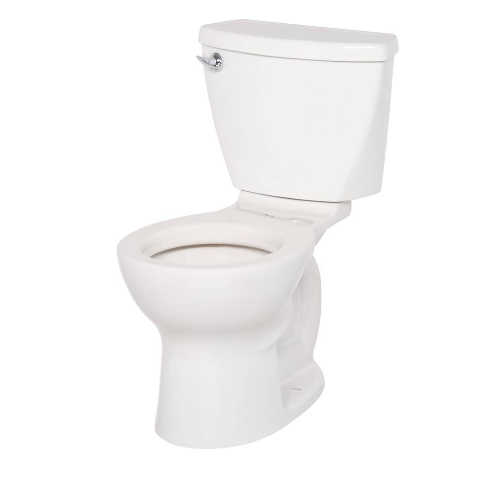 American Standard Cadet 3 PowerWash 10 in. Rough-in 2-Piece 1.28 GPF Single Flush High-Efficiency Round Toilet in White 270DB101.020