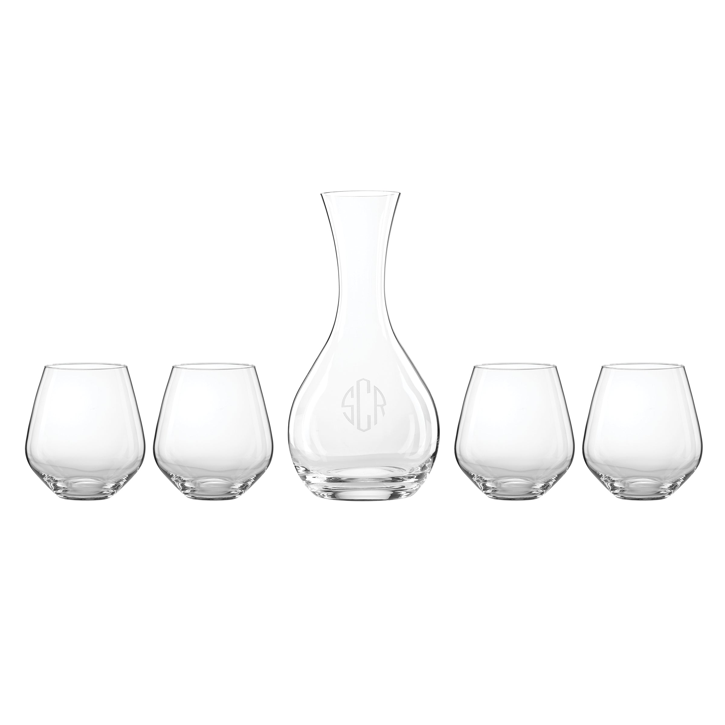 Personalized Tuscany Classics 5-Piece Decanter Set