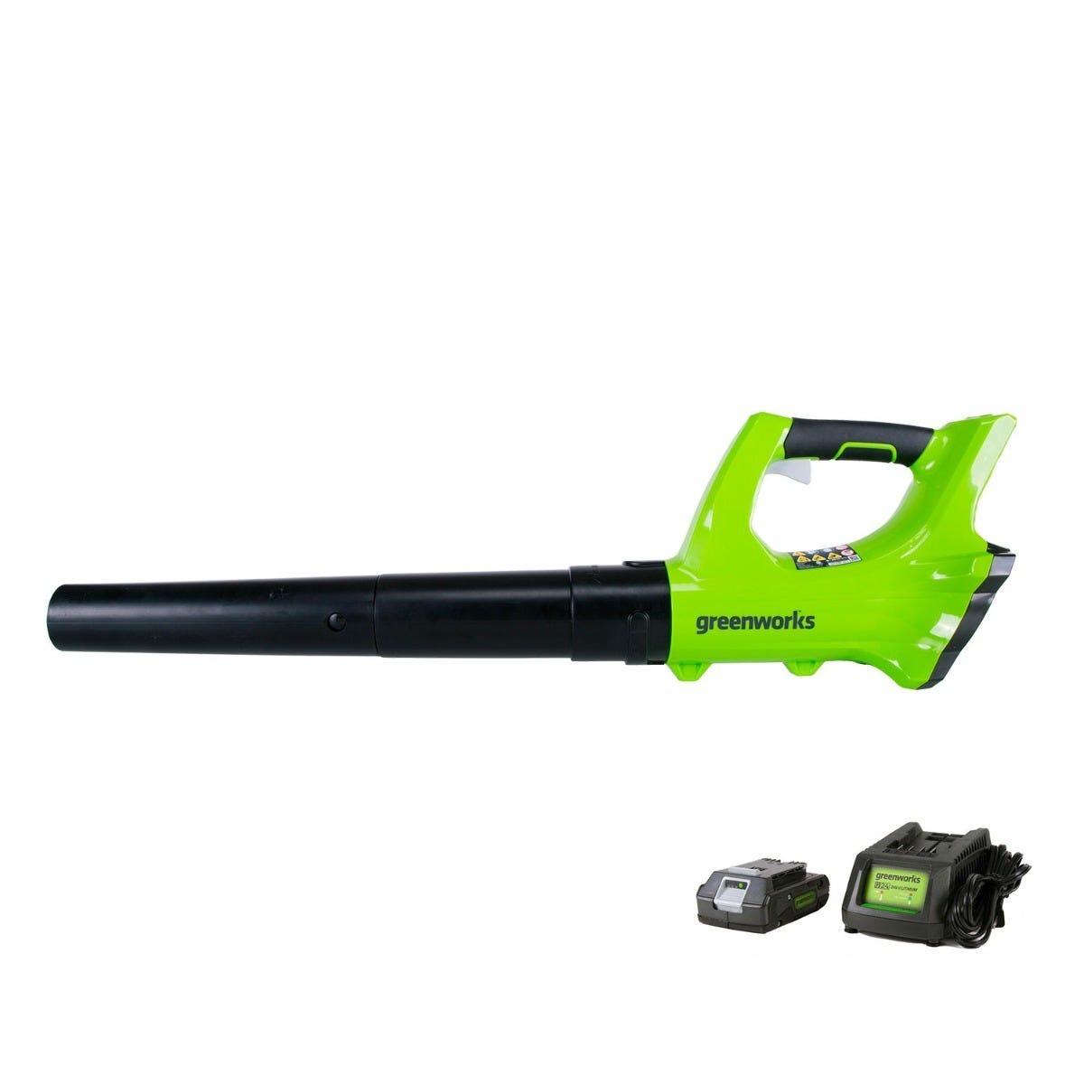 24V Cordless 330 CFM Leaf Blower with 2.0 Ah Battery | Greenworks