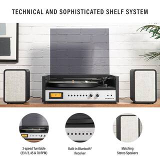 Crosley Coda Shelf System in Black CR7017B-BK