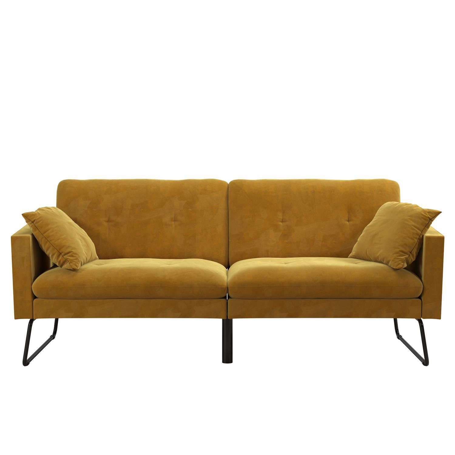 Mr. Kate Stella Vintage Inspired Velvet Futon