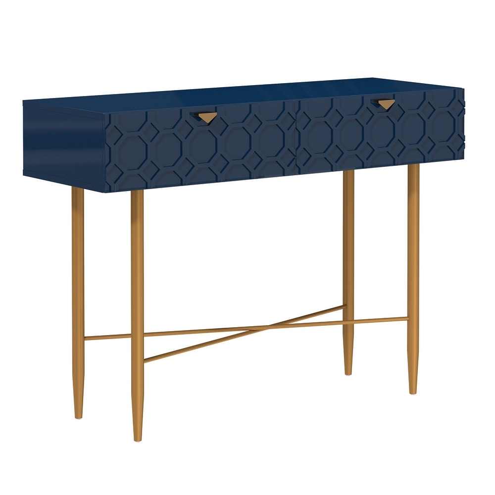 Clihome Accent 2 Drawer Console Table Entryway Table