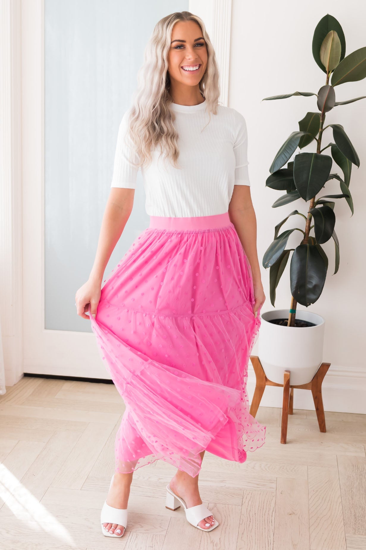 Twirling Beauty Modest Tulle Skirt