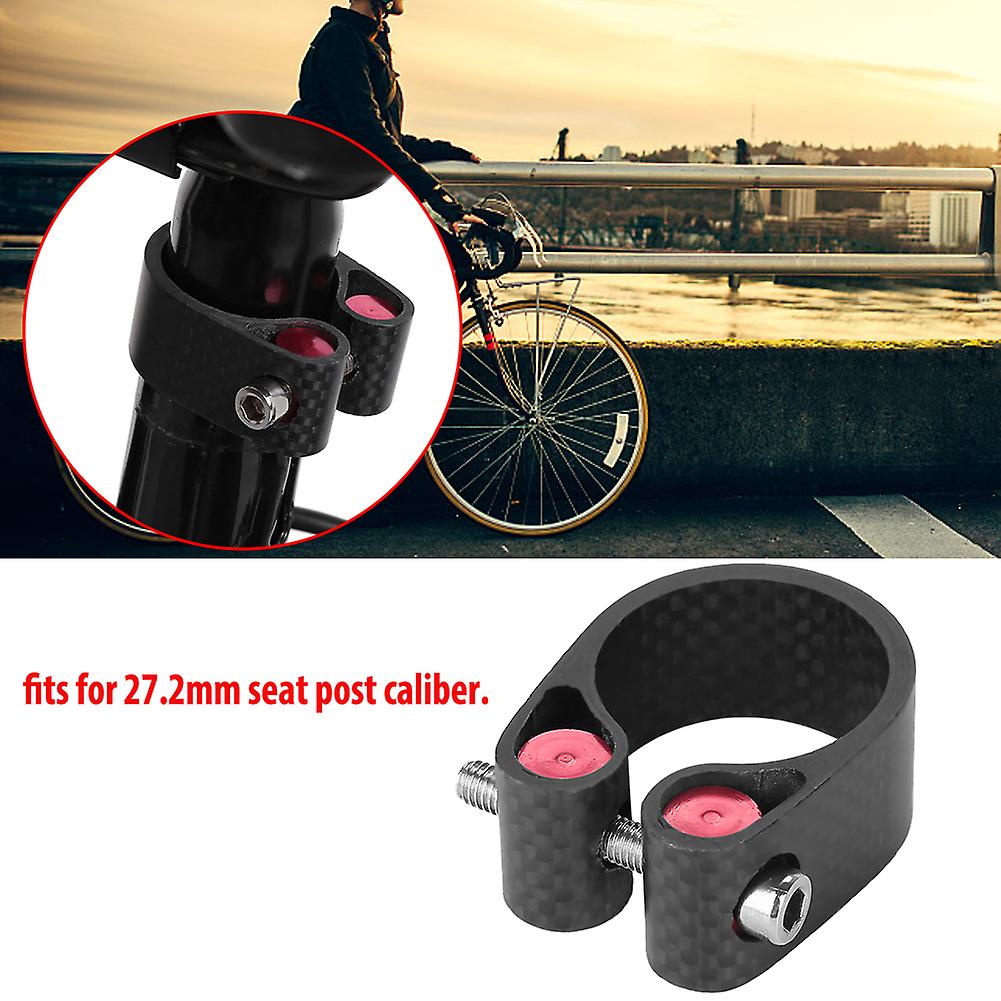 Carbon Fiber Road Mountain Bike Seat Post Clamp Seatpost Locking Clamps (for 27.2mm)