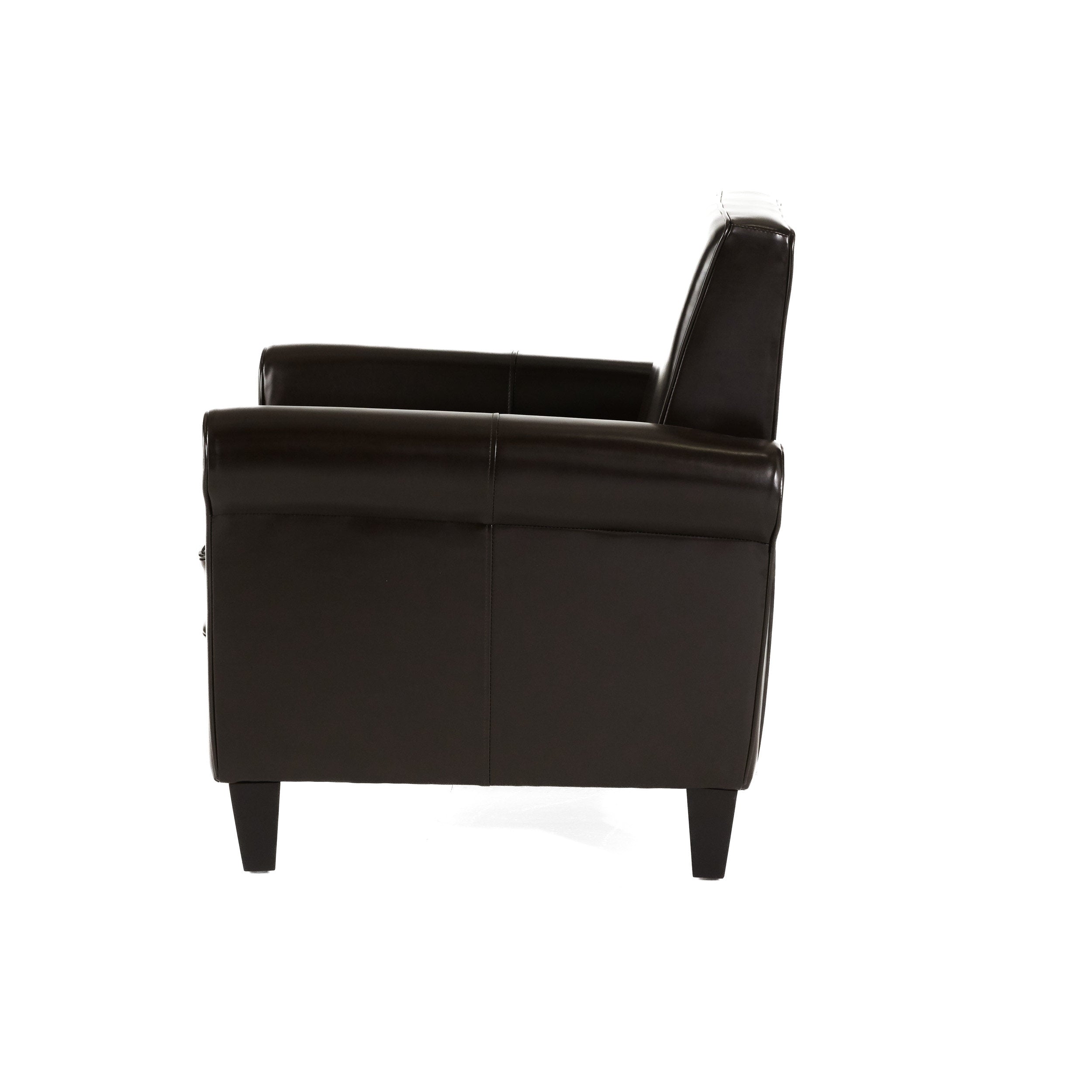 Larkspur Leather Club Chair