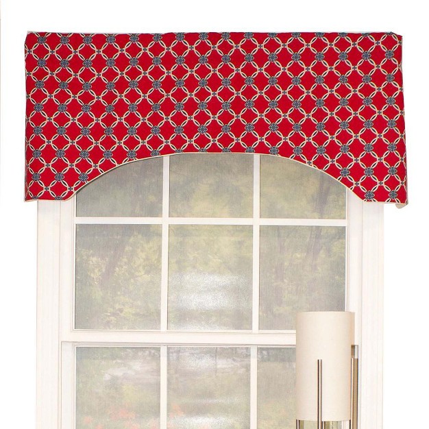 Rod Pocket Valance 50 quot X 17 quot Red By Rlf Home