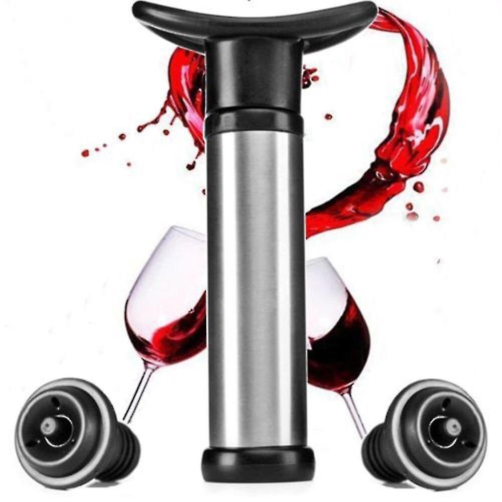 Wine Stopper Silicone Plug With Pump Wine Bottle Stopper Sealer Vacuum Saver Preserver Reusable Bottle Cap Bar Accessories