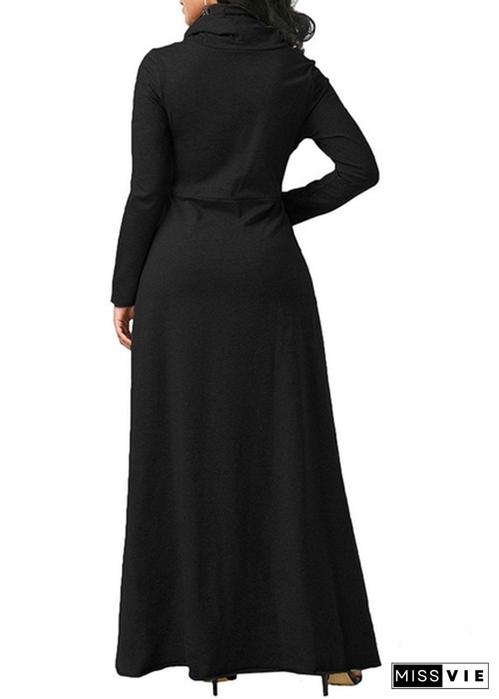 Autumn Winter Women Plus Size Hooded Dress Casual Long Pullover Cotton Long Dress 7 Colors