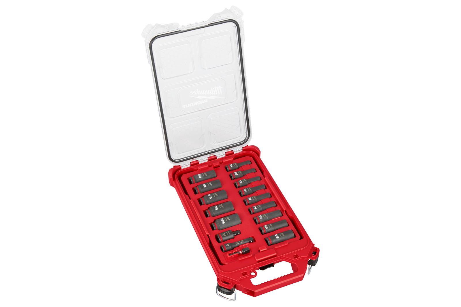 Milwaukee Tool 49-66-6800 Milwaukee PACKOUT SHOCKWAVE Impact-Duty Sockets Sets