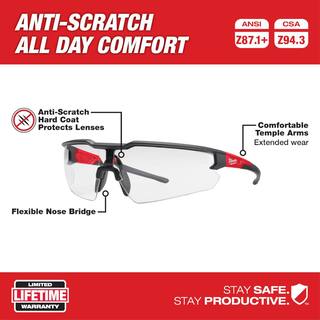 MW Tinted Safety Glasses Anti-Scratch Lenses 48-73-2315