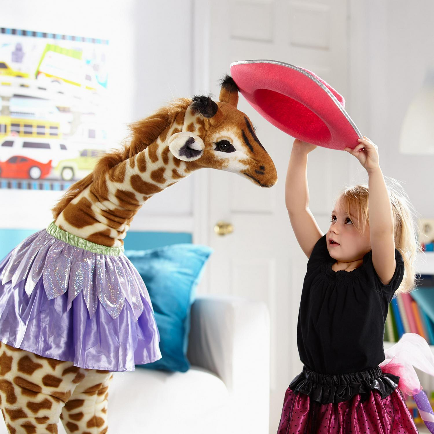 Melissa and Doug Giant Giraffe 8211 Lifelike Plush Stuffed Animal (over 4 feet tall)  Crowdfused