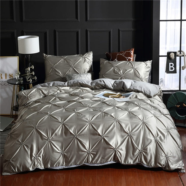 Luxury Silky Comfortable Quilt Cover Bedding Linens Set