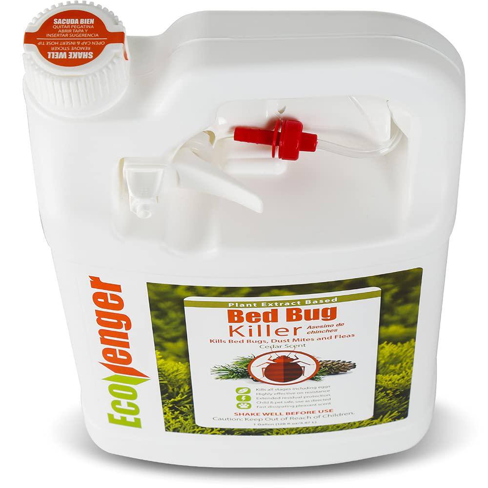 ECOVENGER Bed Bug Killer by EcoRaider 1GL Wtrigger −100% Efficacy Kills All StagesEggs Plant-Based ChildPet-Safe EB1RM5001G