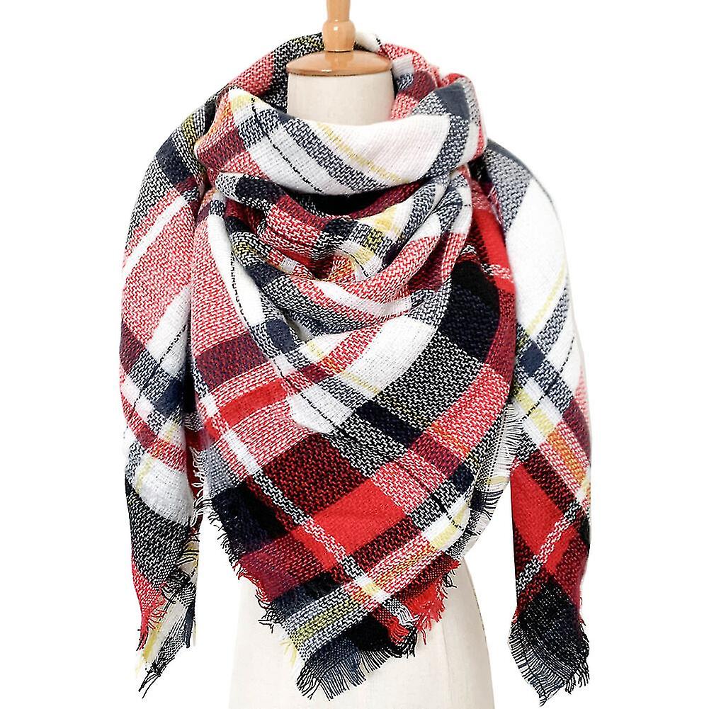 Winter Scarf Plaid Check For Women's