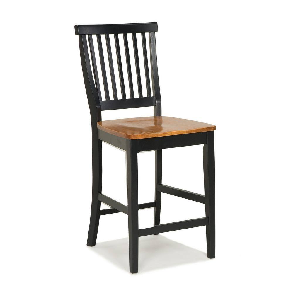 HOMESTYLES 24 in. Black Bar Stool 5003-89