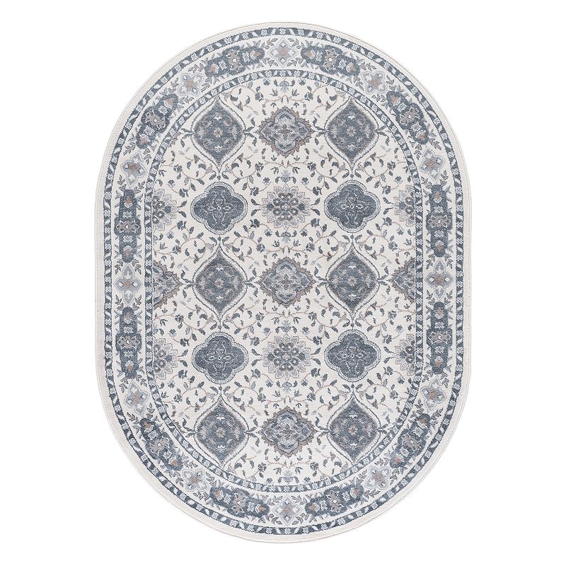 KHL Rugs Syracuse Traditional Framed Floral Rug