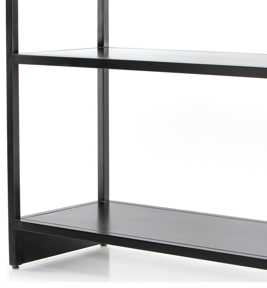 Loomis Bookcase  Black   Transitional   Bookcases   by Four Hands  Houzz