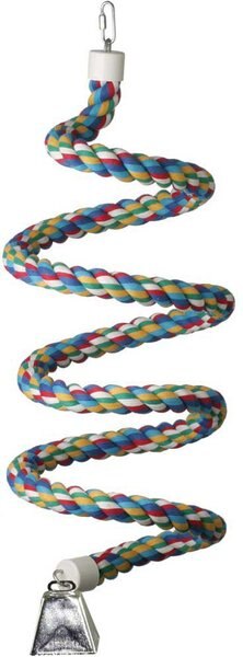 Super Bird Creations Rope Bungee Bird Perch， Color Varies， X-Large