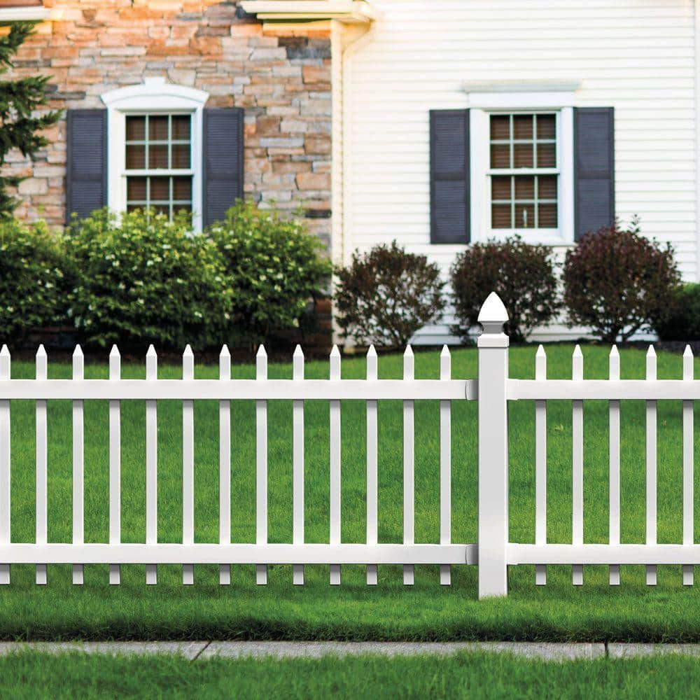 Veranda 5 in. x 5 in. x 8 ft. White Vinyl Fence Post 73010700