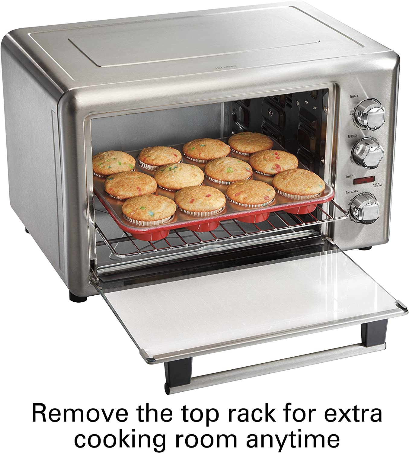 Hamilton Beach Countertop Rotisserie Convection Toaster Oven， Extra-Large， Stainless Steel (31103DA)