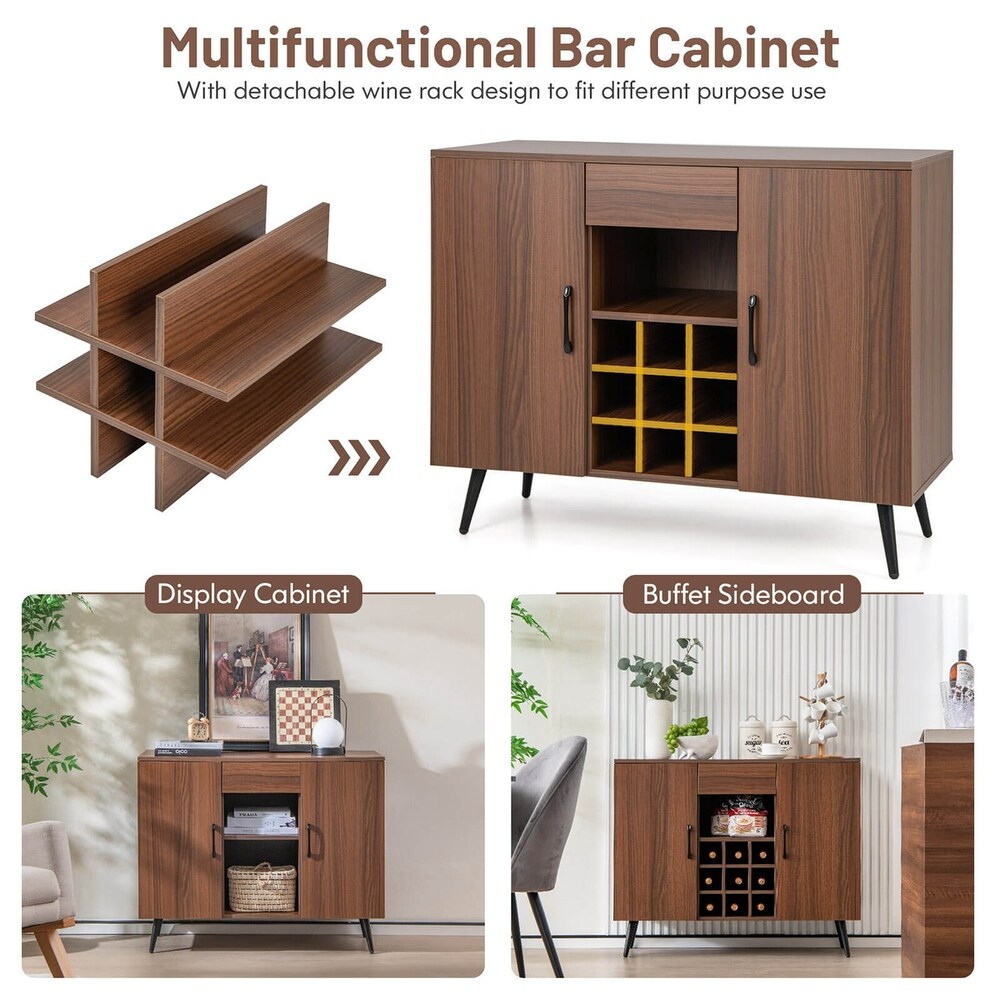 Costway Buffet Sideboard Cabinet Wine Bar Cabinet with Drawer     See Details