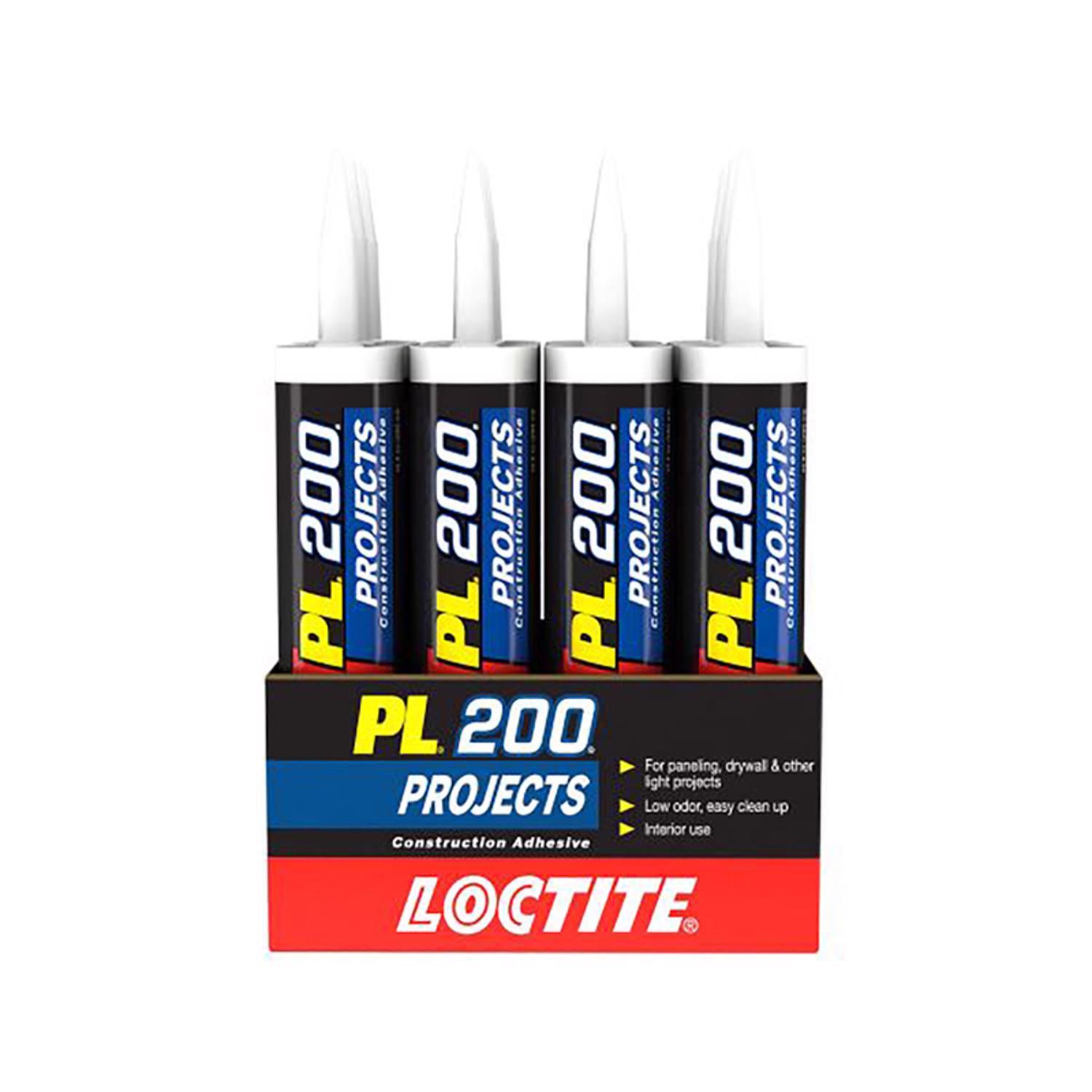 Loctite PL 200 Projects Synthetic Elastomeric Polymer Construction Adhesive 10 oz