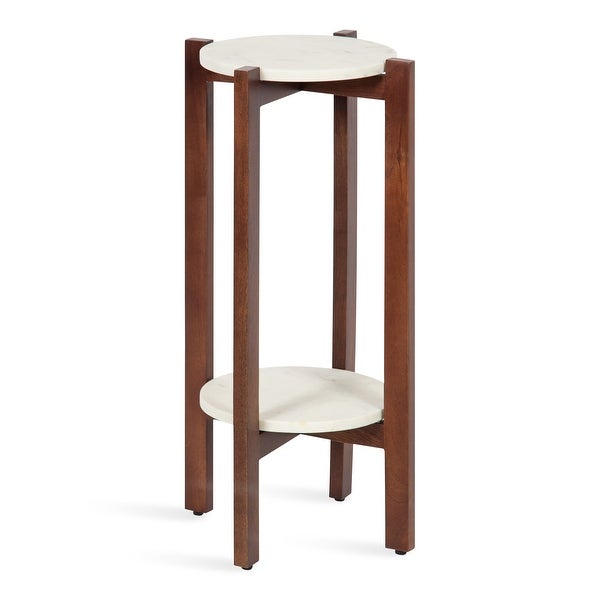 Kate and Laurel Moxley Round Wood Accent Table