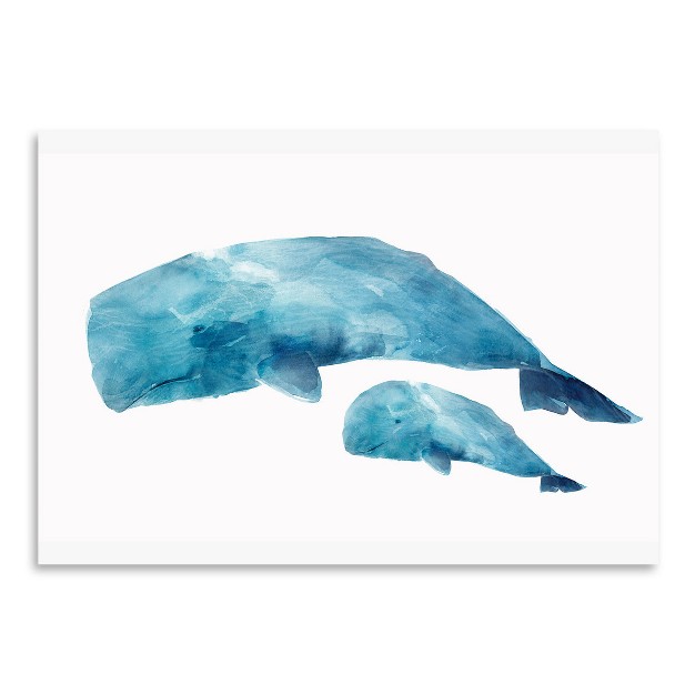 Americanflat Animal Minimalist Whale Baby By Pi Creative Art Poster