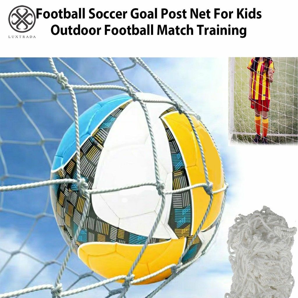 Luxtrada 7.8*6ft PE Football Soccer Goal Post Net Outdoor Sports Match Training for Adult with Carry Case