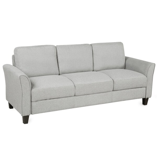 3-Seat Sofa Living Room Linen Fabric Sofa