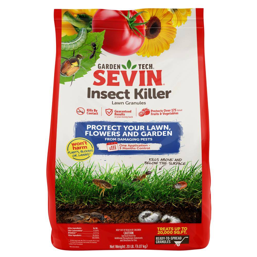 Sevin 20 lbs. Lawn Insect Killer Granules 100530129