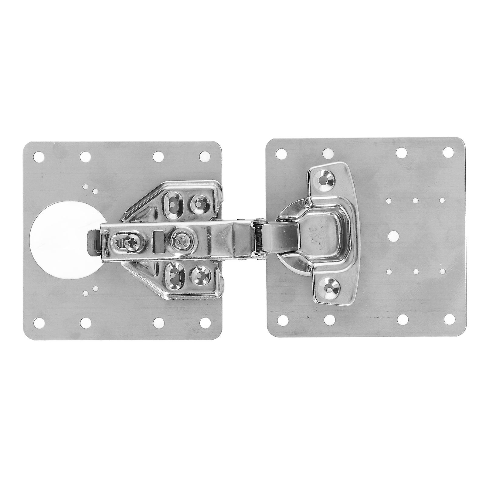 Cabinet Hinge Repair Plate Kit Stainless Steel For Kitchen Door Furniture Shelves Cupboard