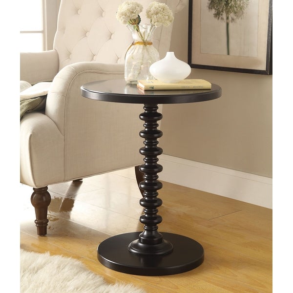 Acton Wooden Round Top and Base Side Table