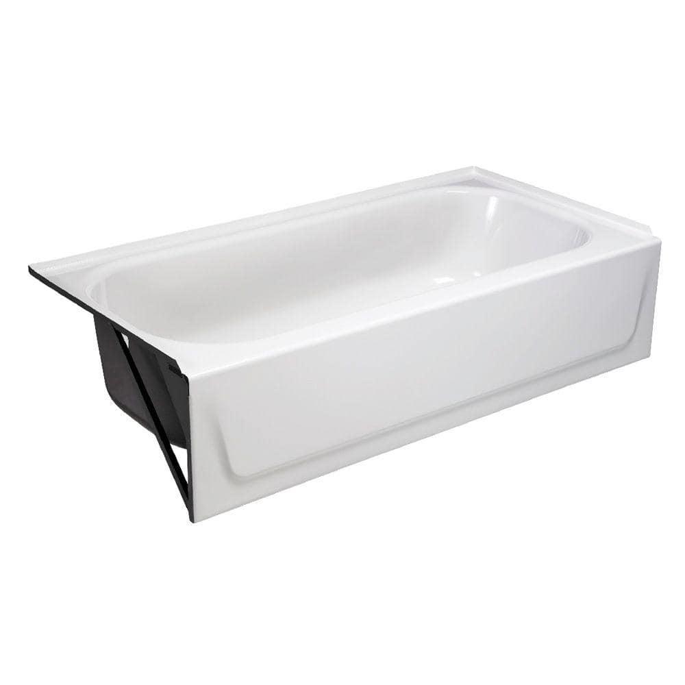 Bootz Industries Aloha 60 in x 30 in Soaking Bathtub with Left Drain in White