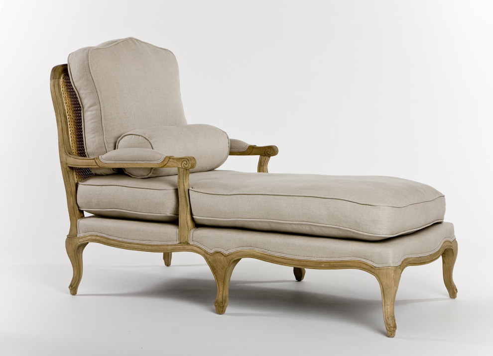 Bastille Chaise Lounge   Traditional   Indoor Chaise Lounge Chairs   by Nook  ampCottage  Houzz