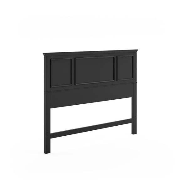 Homestyles Bedford Black Wood Queen Bed， Two Nightstands and Chest - - 35697708