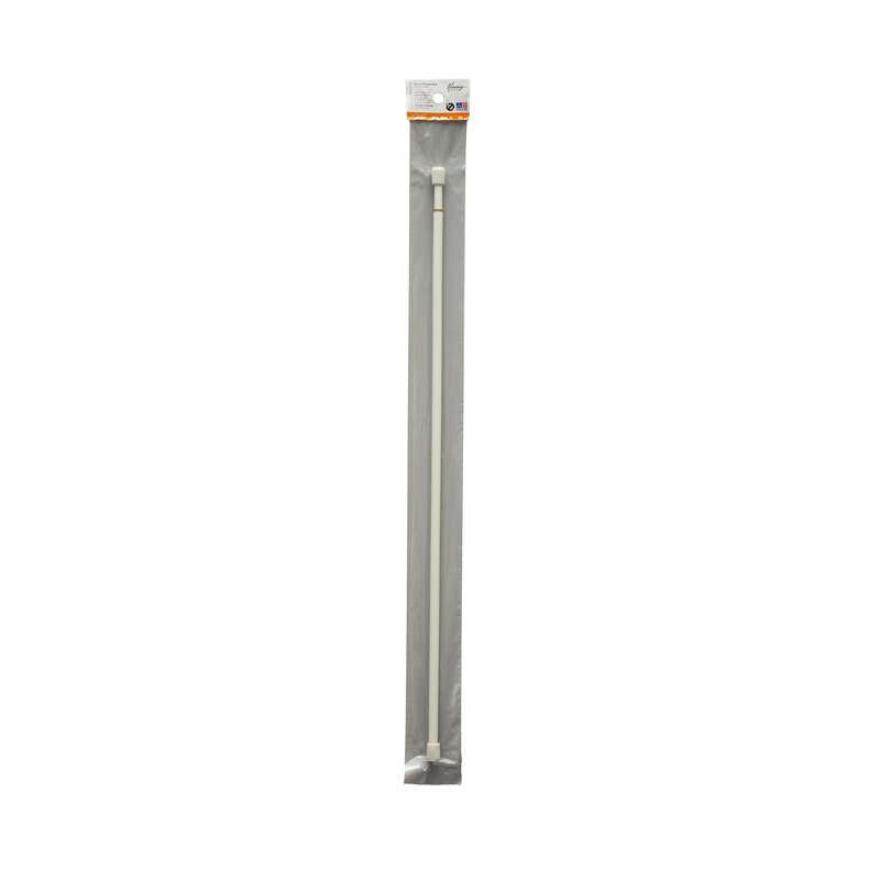 Kenney Enamel White Tension Rod 28 in. L X 48 in. L