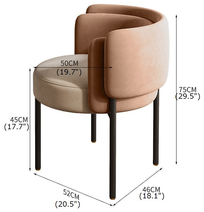 Light Luxury Technology Cloth Art Dining Chair   Contemporary   Dining Chairs   by Miron Demid LLC  Houzz