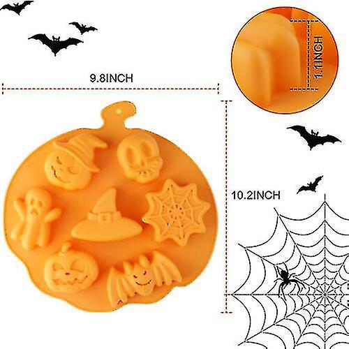 3d Silicone Christmas Pumpkin Candy Molds Cake Mold Chocolate Molds Kitchen Diy