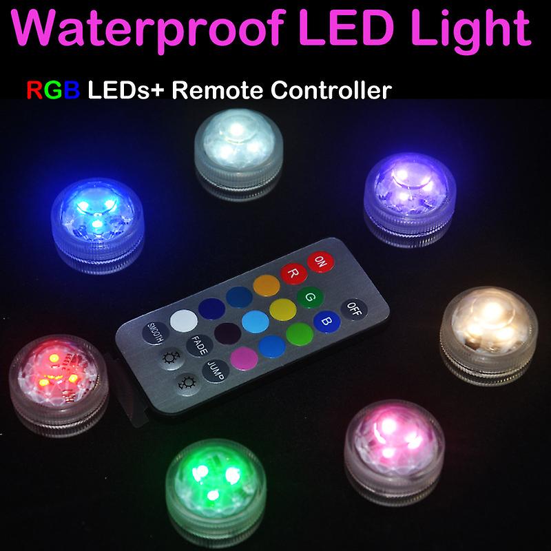 Wireless Remote Control Led Multi Color Spotlight Waterproof Party Lamp Decor Light