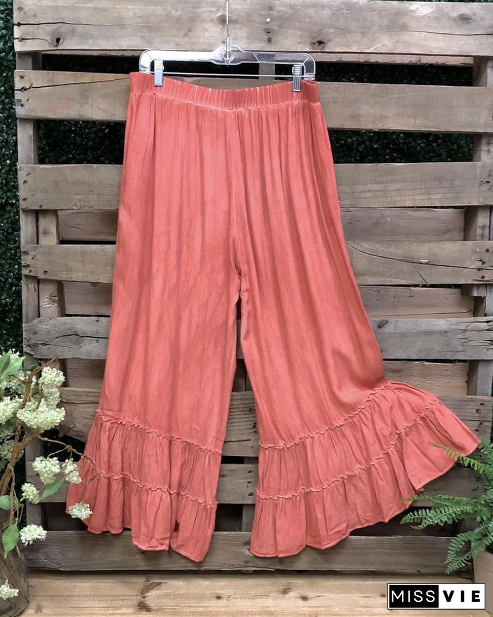 Summer Loose Pure Color Pants